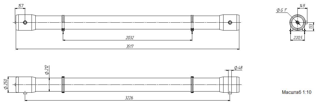 Мембранный корпус 8040х3 