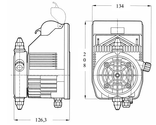 Габаритные размеры насоса Aqua HC100 05-08