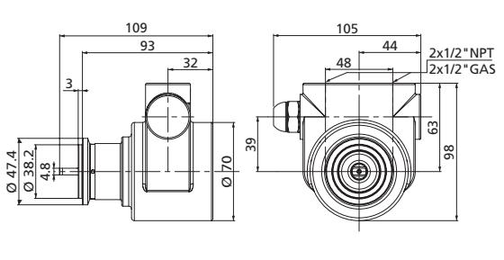 Габаритные размеры Fluidotech pa611