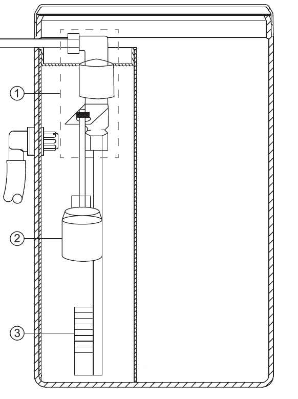 Элементы конструкции солевого бака BTS 20