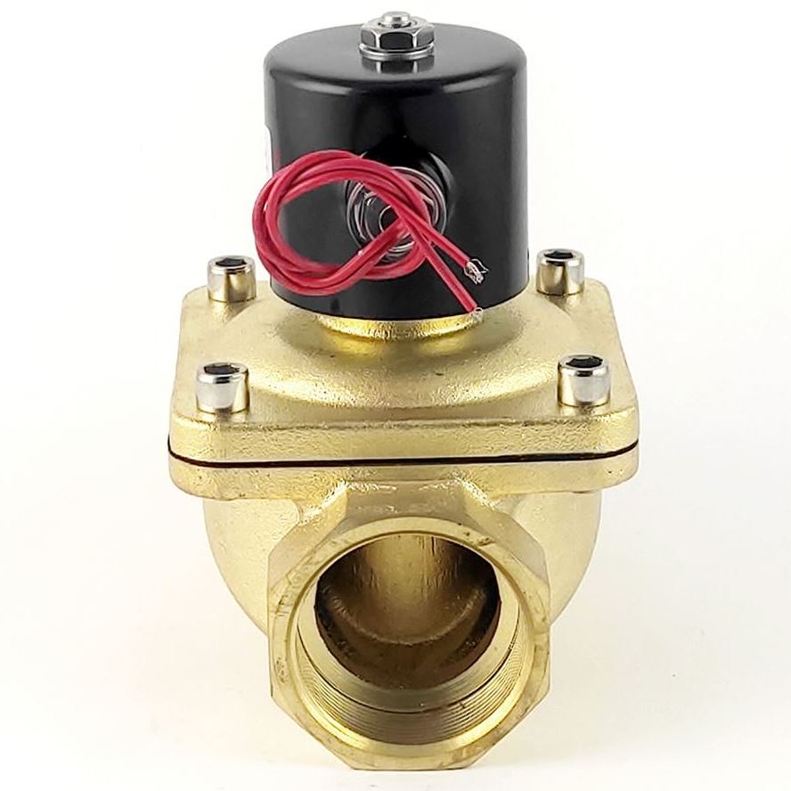 Клапан Sanlixin 2W-200-50C, 2 дюйма, латунь, до 7 Бар, управление водой и воздухом