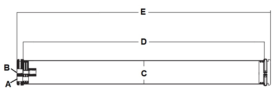 Габаритные размеры стального корпуса 4040