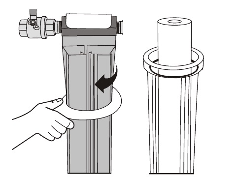 Обслуживание проточного фильтра BB20 Titan