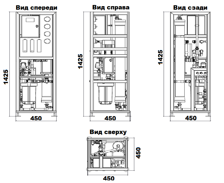 Обратный осмос 250 литров в час