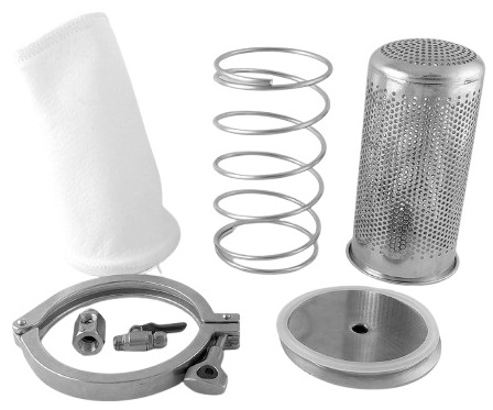 Основные элементы мешочного фильтра BFH-3