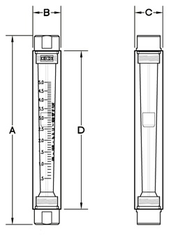 Расходомер воды LZM 5-35 GPM