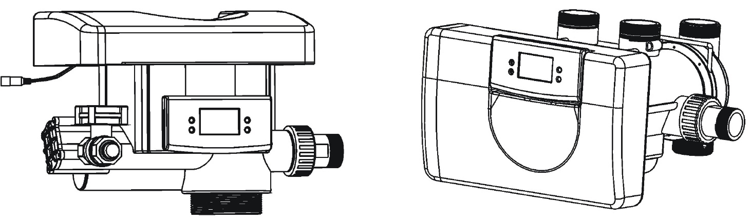 Варианты монтажа клапана Runxin F77A3