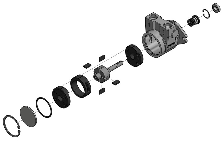 Как разобрать роторный насос Procon, Fluid o tech?